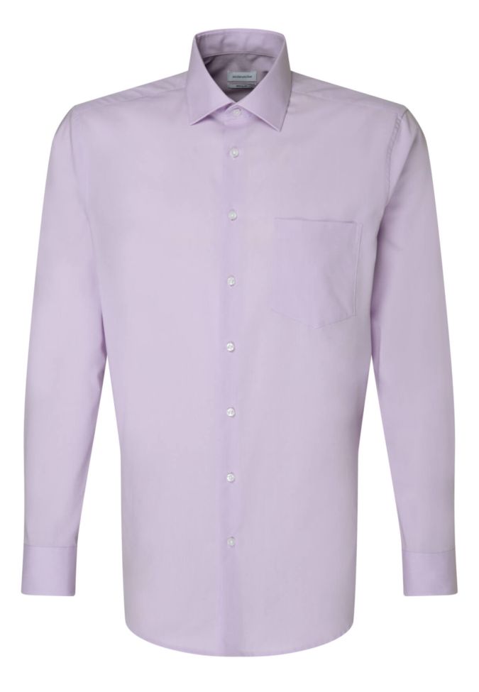 Seidensticker Hemd Herren Seidensticker Regular Bügelfreie Einfarbig Kragen Italienisch Lange Ärmel