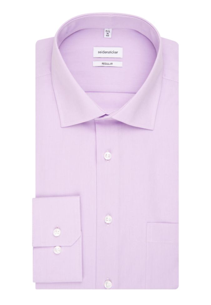 seidensticker Hemd Herren Seidensticker Regular Bügelfreie Einfarbig kragen Italienisch Lange Ärmel