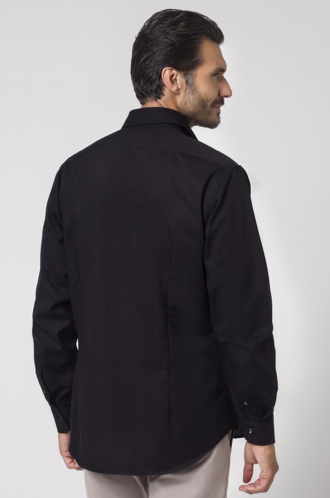 Seidensticker Hemd Herren Seidensticker Regular Bügelfreie Einfarbig 100% Baumwolle Kragen Italienisch Lange Ärmel