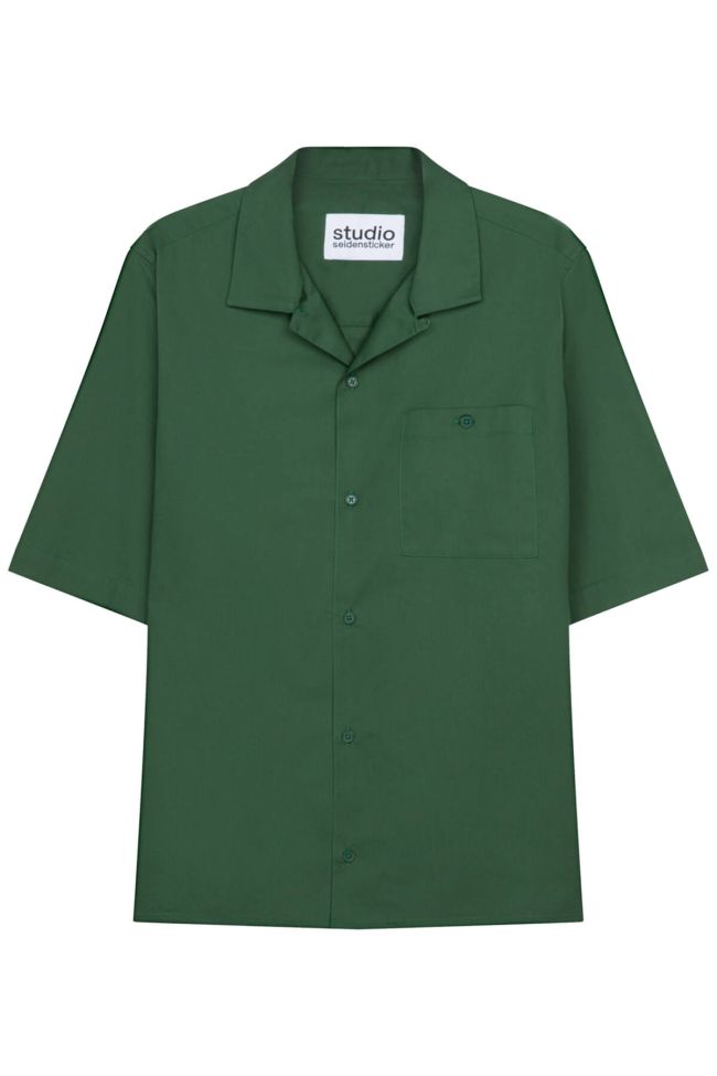 seidensticker Hemd Herren Seidensticker Regular Bügelfreie Einfarbig kragen Mandarinkragen Kurze Ärmel