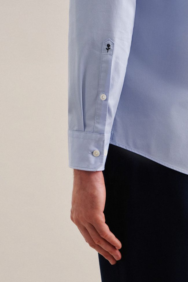 Seidensticker Hemd Herren Seidensticker Regular Bügelfreie Einfarbig Kragen Italienisch Lange Ärmel