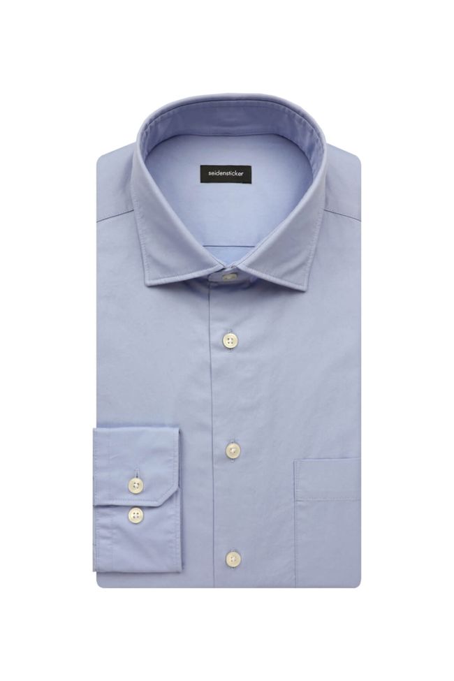seidensticker Hemd Herren Seidensticker Regular Bügelfreie Einfarbig kragen Italienisch Lange Ärmel