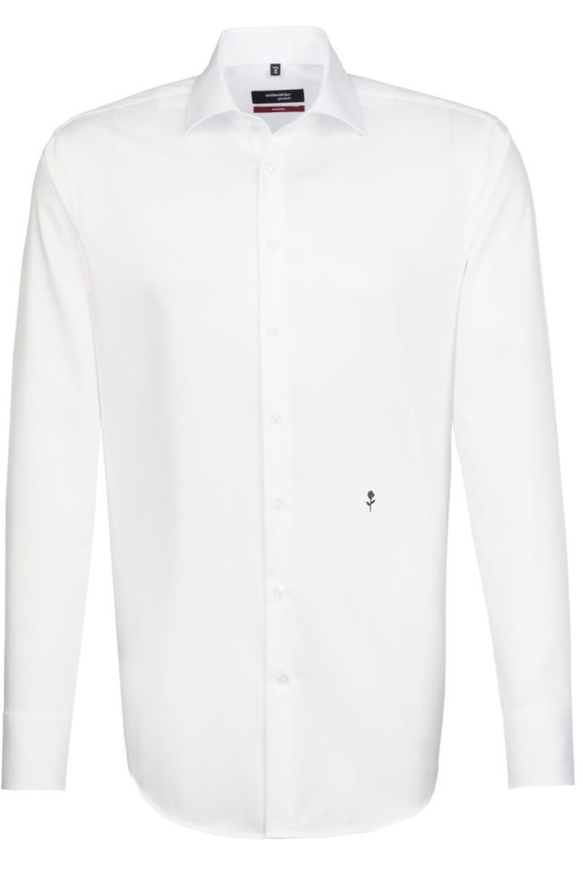 seidensticker Hemd Herren Seidensticker Regular Bügelfreie Einfarbig kragen Italienisch Lange Ärmel