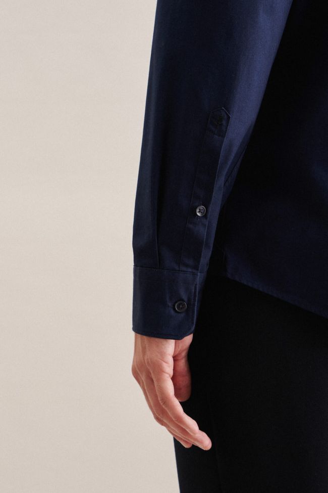 Seidensticker Hemd Herren Seidensticker Regular Bügelfreie Einfarbig Kragen Italienisch Lange Ärmel