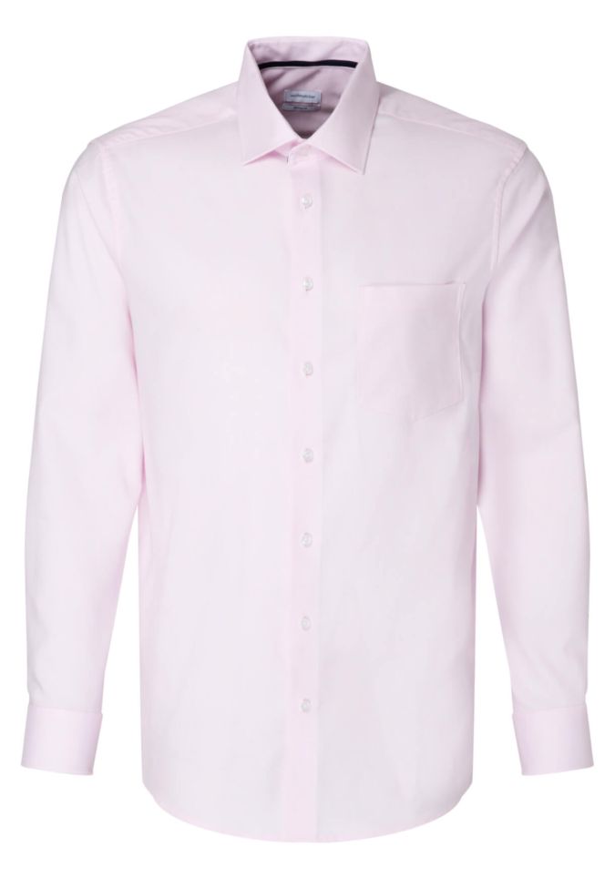 Seidensticker Hemd Herren Seidensticker Regular Bügelfreie Einfarbig Kragen Italienisch Lange Ärmel