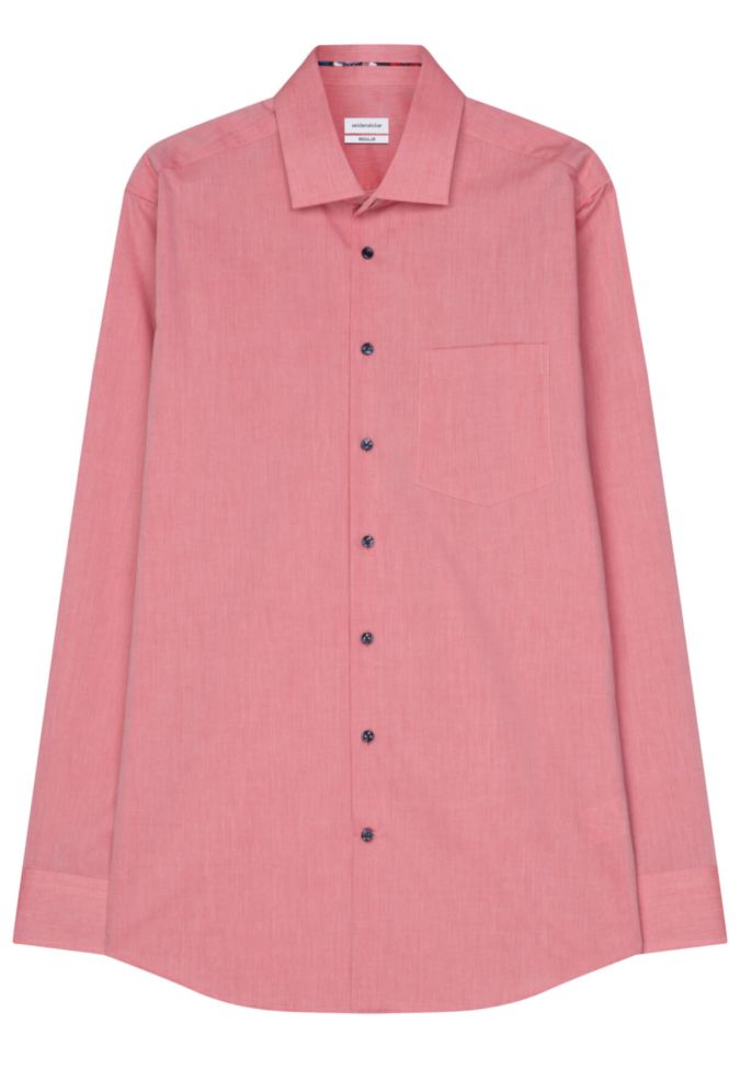 Seidensticker Hemd Herren Seidensticker Regular Bügelfreie Einfarbig Kragen Italienisch Lange Ärmel