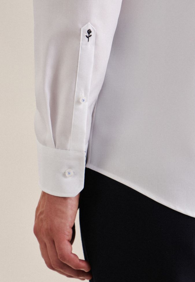 Seidensticker Hemd Herren Seidensticker Regular Bügelfreie Einfarbig Kragen Italienisch Lange Ärmel