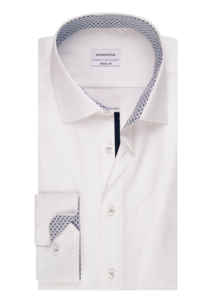 seidensticker Hemd Herren Seidensticker Regular Bügelfreie Einfarbig kragen Italienisch Lange Ärmel