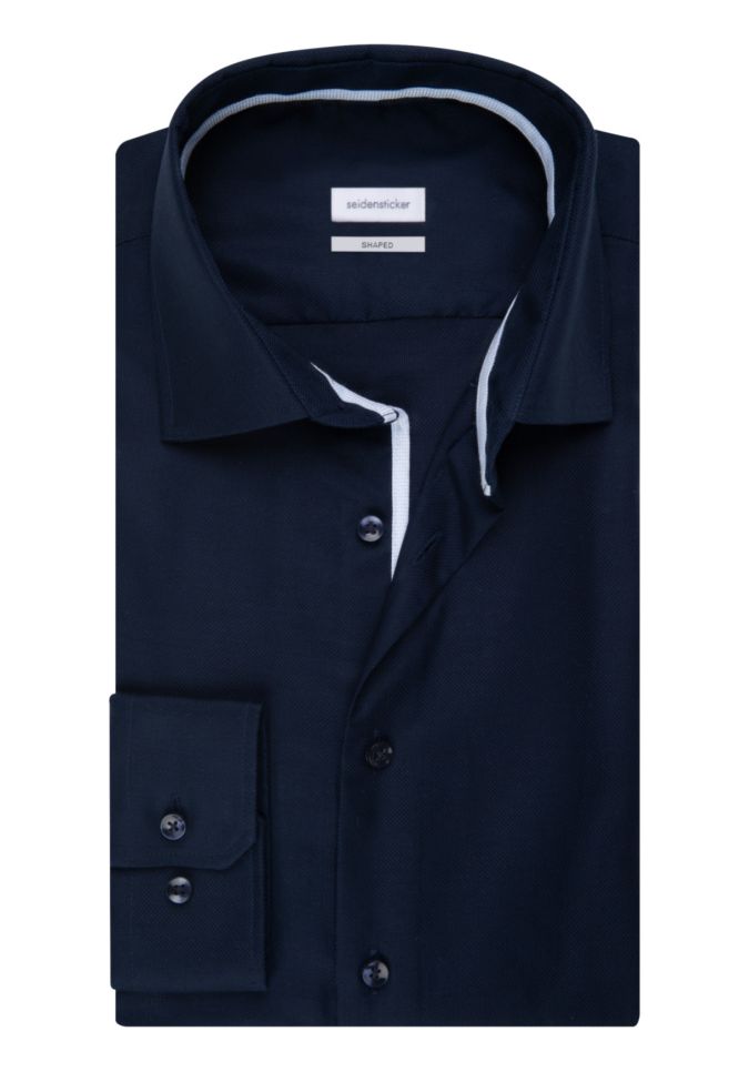 seidensticker Hemd Herren Seidensticker Regular Bügelfreie Einfarbig kragen Italienisch Lange Ärmel