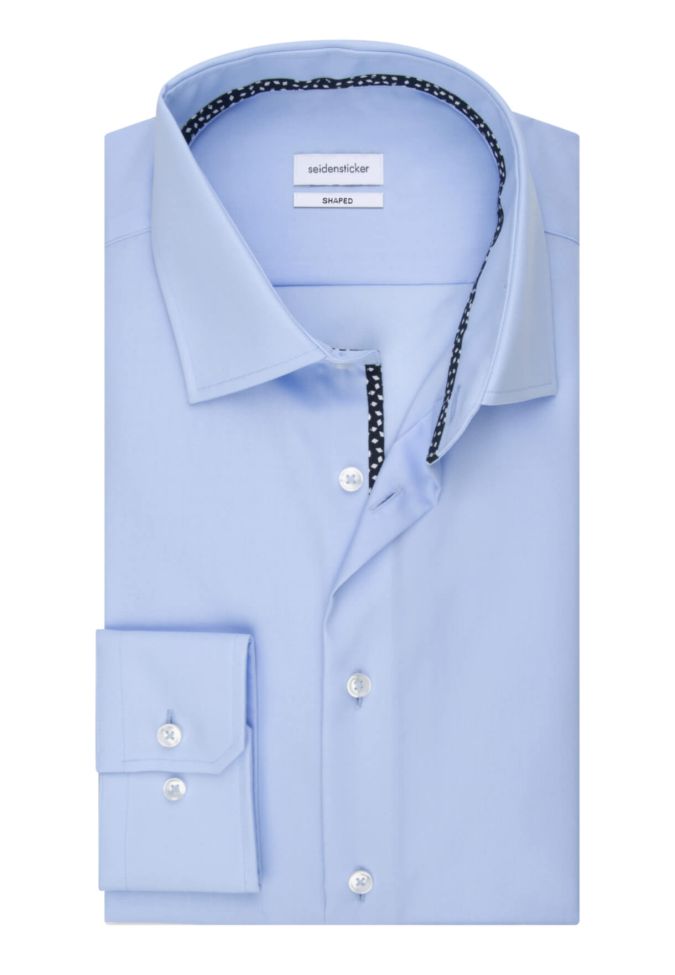 seidensticker Hemd Herren Seidensticker Regular Bügelfreie Einfarbig kragen Italienisch Lange Ärmel
