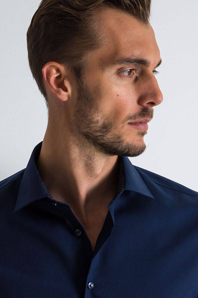 Seidensticker Hemd Herren Seidensticker Regular Bügelfreie Einfarbig 100% Baumwolle Kragen Italienisch Lange Ärmel