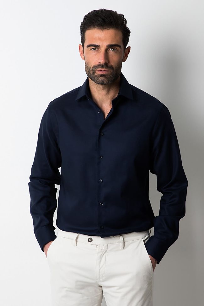 Seidensticker Hemd Herren Seidensticker Regular Bügelfreie Einfarbig 100% Baumwolle Kragen Italienisch Lange Ärmel