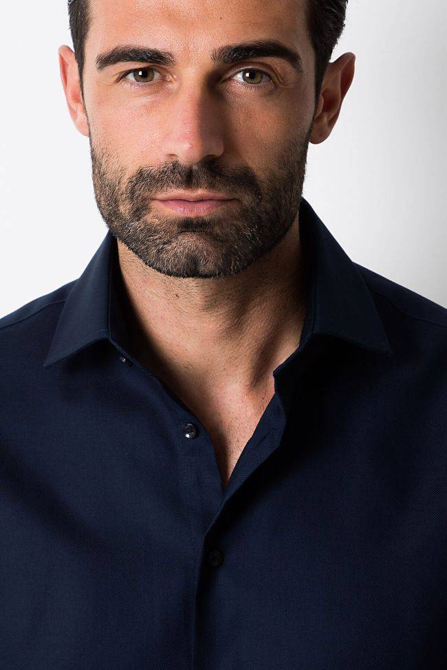 Seidensticker Hemd Herren Seidensticker Regular Bügelfreie Einfarbig 100% Baumwolle Kragen Italienisch Lange Ärmel