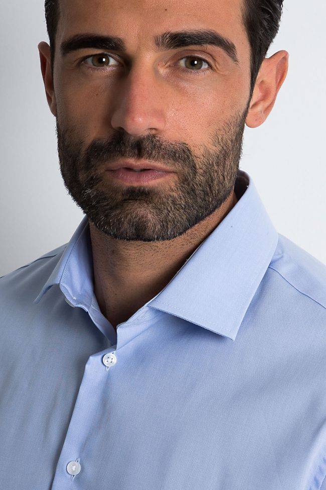 Seidensticker Hemd Herren Seidensticker Regular Bügelfreie Einfarbig 100% Baumwolle Kragen Italienisch Lange Ärmel