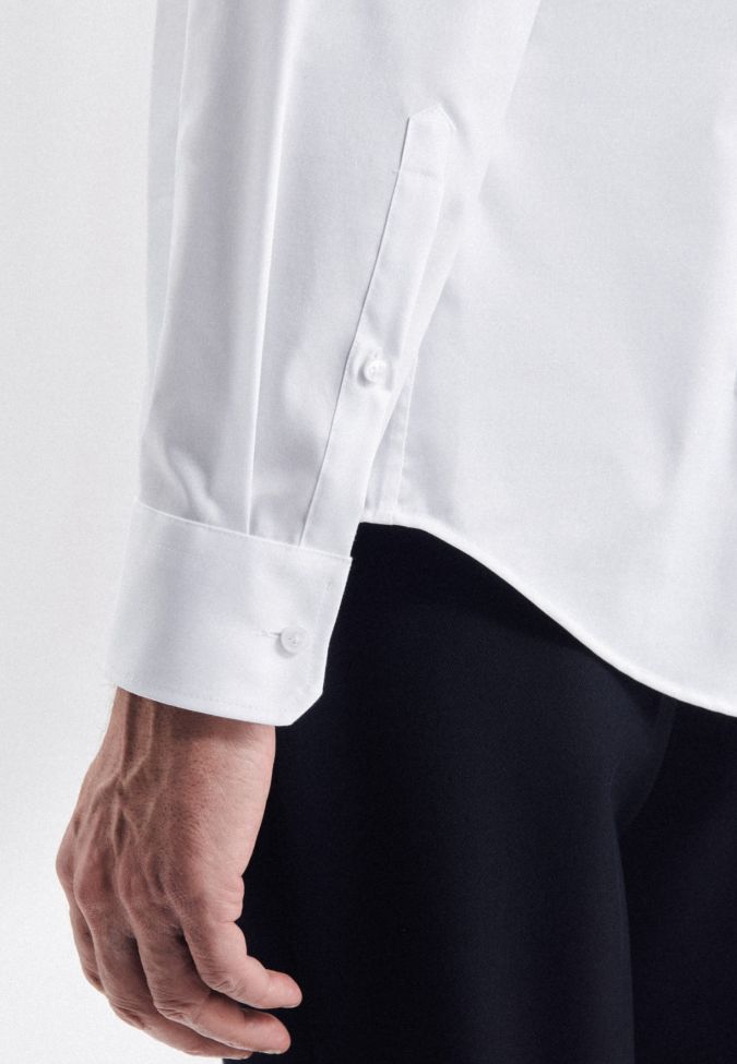 Seidensticker Hemd Herren Seidensticker Regular Bügelfreie Einfarbig Kragen Italienisch Lange Ärmel