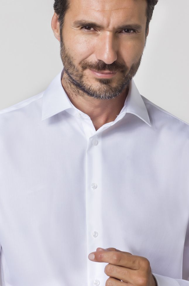 Seidensticker Hemd Herren Seidensticker Regular Bügelfreie Einfarbig 100% Baumwolle Kragen Italienisch Lange Ärmel