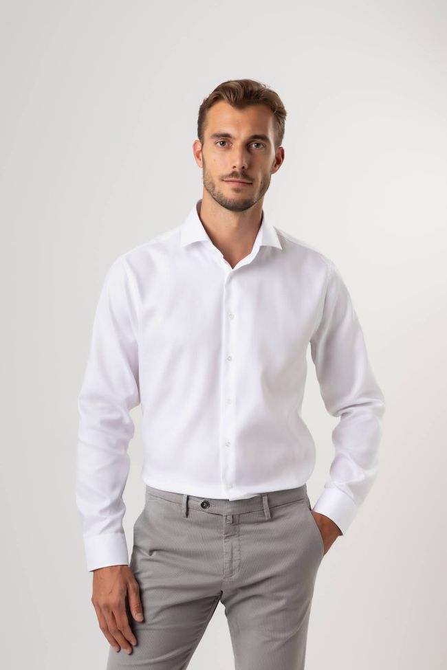 Seidensticker Hemd Herren Seidensticker Regular Bügelfreie Einfarbig 100% Baumwolle Kragen Französisch Lange Ärmel