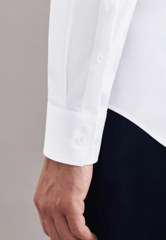 Seidensticker Hemd Herren Seidensticker Regular Bügelfreie Einfarbig Kragen Italienisch Lange Ärmel