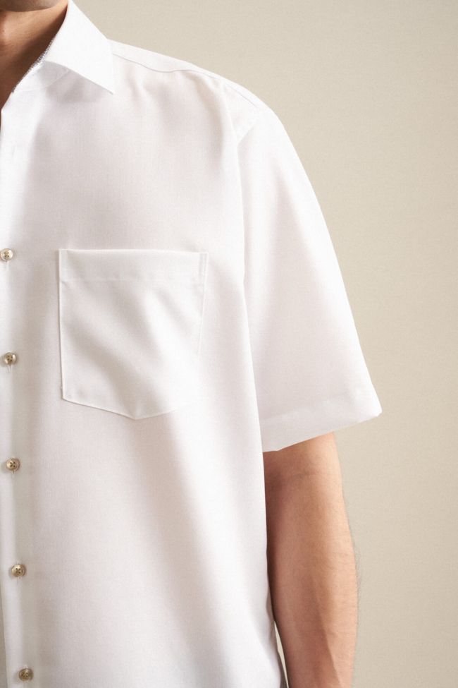 Seidensticker Hemd Herren Seidensticker Regular Bügelfreie Einfarbig Kragen Italienisch Kurze Ärmel