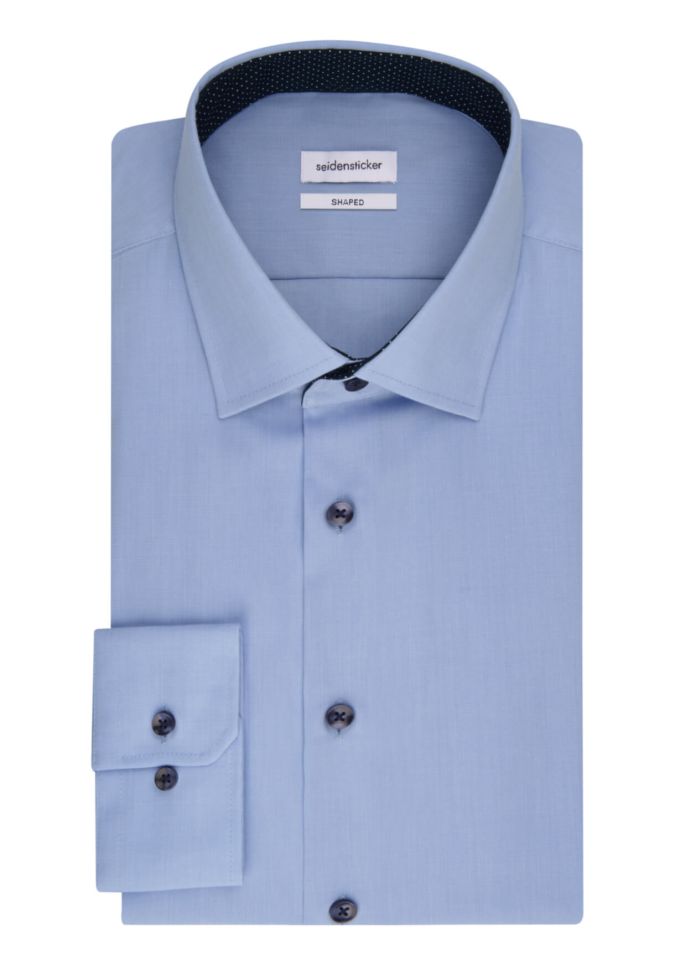 seidensticker Hemd Herren Seidensticker Regular Bügelfreie Einfarbig kragen Italienisch Lange Ärmel