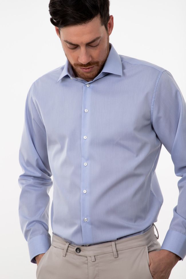 Seidensticker Hemd Herren Seidensticker Regular Bügelfreie Einfarbig 100% Baumwolle Kragen Italienisch Lange Ärmel