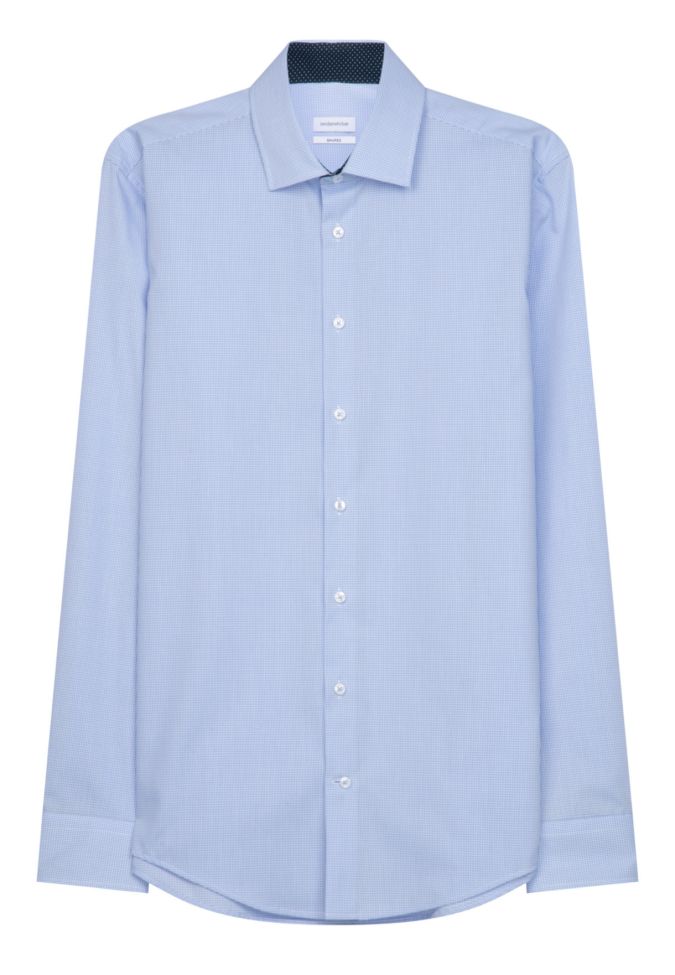 Seidensticker Hemd Herren Seidensticker Regular Bügelfreie Karo Kragen Italienisch Lange Ärmel