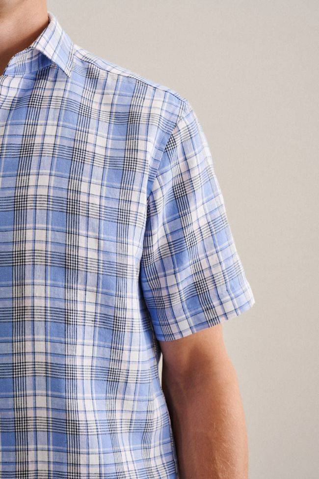 Seidensticker Hemd Herren Seidensticker Regular Bügelfreie Karo Kragen Italienisch Kurze Ärmel