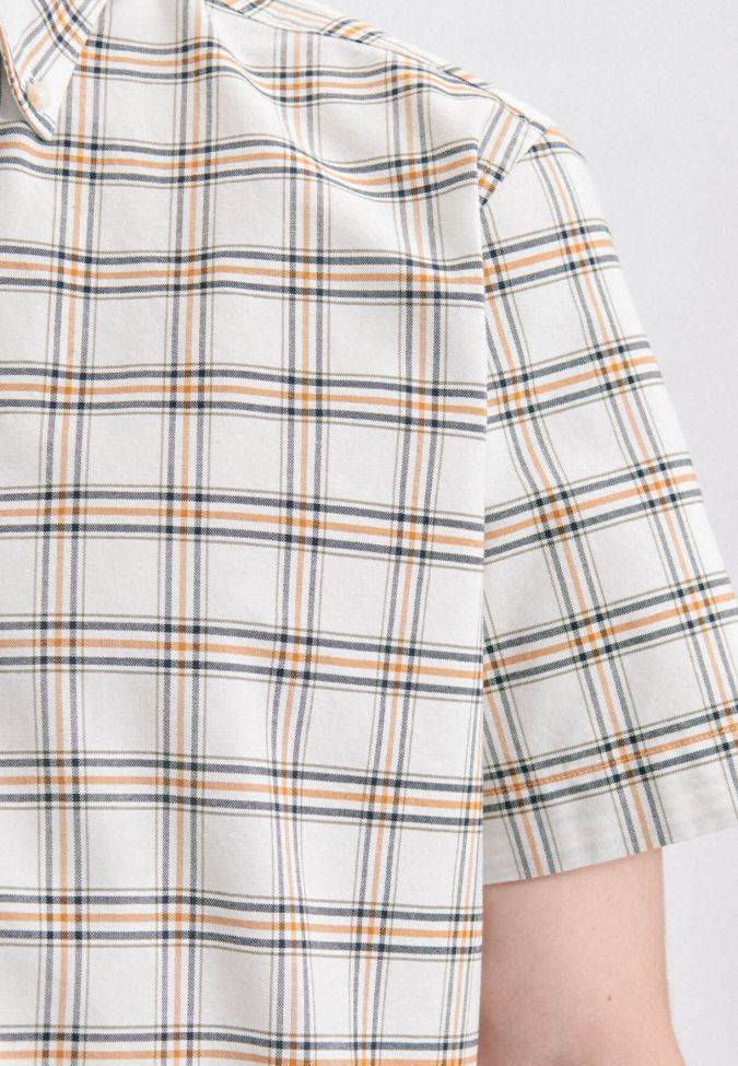 Seidensticker Hemd Herren Seidensticker Regular Bügelfreie Karo Kragen Button-Down Kurze Ärmel