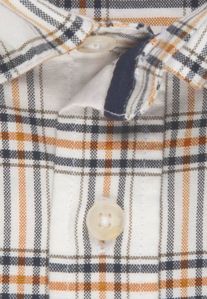 Seidensticker Hemd Herren Seidensticker Regular Bügelfreie Karo Kragen Button-Down Kurze Ärmel