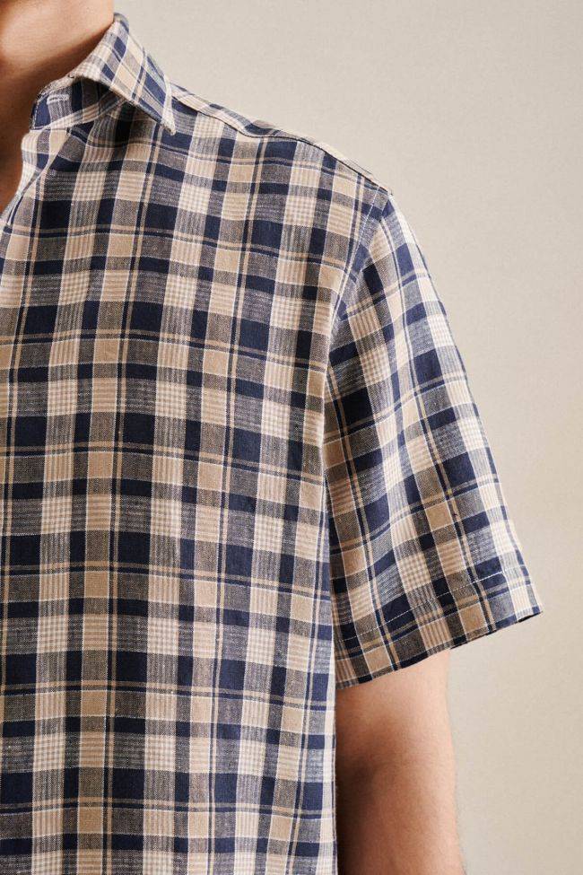 Seidensticker Hemd Herren Seidensticker Regular Bügelfreie Karo Kragen Italienisch Kurze Ärmel