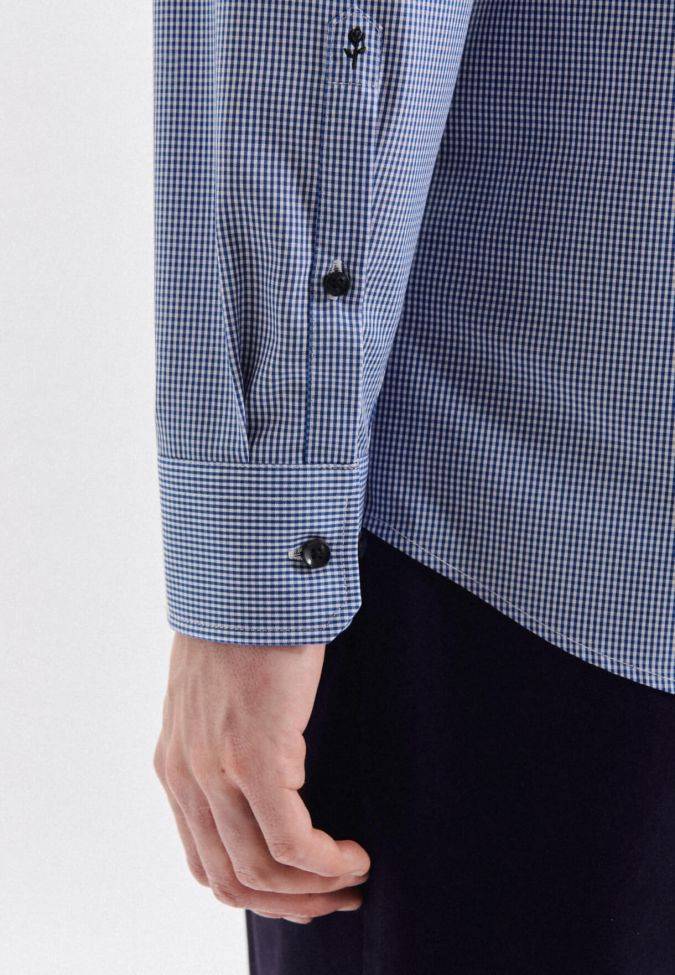 Seidensticker Hemd Herren Seidensticker Regular Bügelfreie Karo Kragen Italienisch Lange Ärmel