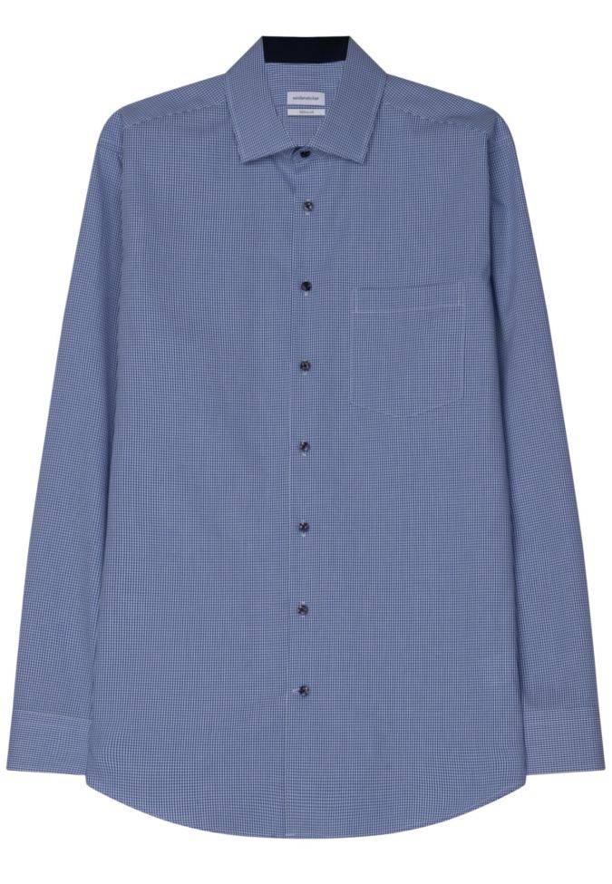 Seidensticker Hemd Herren Seidensticker Regular Bügelfreie Karo Kragen Italienisch Lange Ärmel