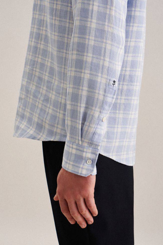 Seidensticker Hemd Herren Seidensticker Regular Bügelfreie Karo Kragen Button-Down Lange Ärmel