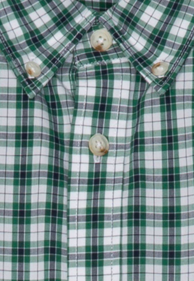 Seidensticker Hemd Herren Seidensticker Regular Bügelfreie Karo Kragen Button-Down Kurze Ärmel