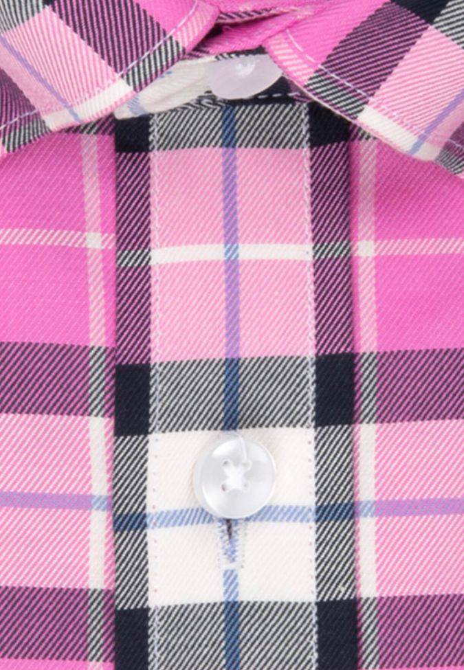 Seidensticker Hemd Herren Seidensticker Regular Bügelfreie Karo Kragen Button-Down Kurze Ärmel