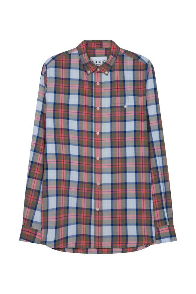 seidensticker Hemd Herren Seidensticker Regular Bügelfreie Karo kragen Button-Down Lange Ärmel