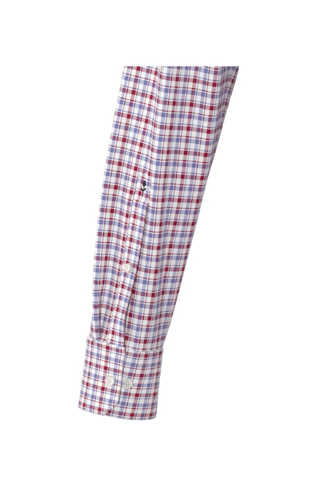 Seidensticker Hemd Herren Seidensticker Regular Bügelfreie Karo Kragen Button-Down Lange Ärmel