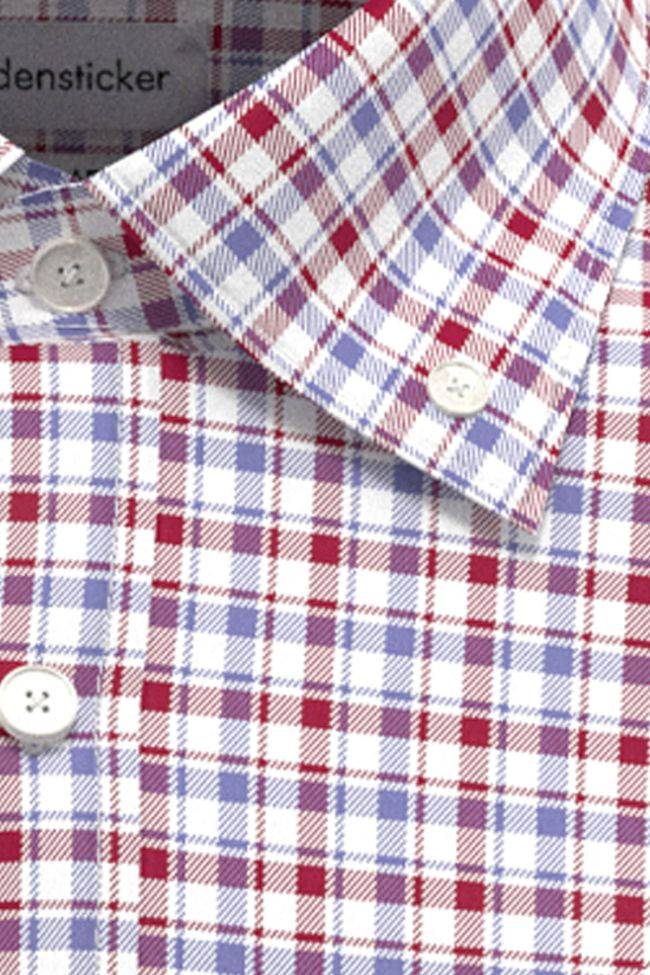 Seidensticker Hemd Herren Seidensticker Regular Bügelfreie Karo Kragen Button-Down Lange Ärmel