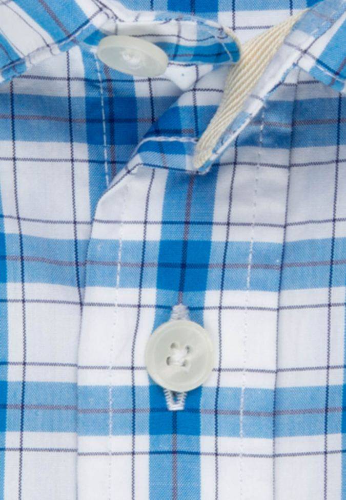 Seidensticker Hemd Herren Seidensticker Regular Bügelfreie Karo Kragen Button-Down Lange Ärmel