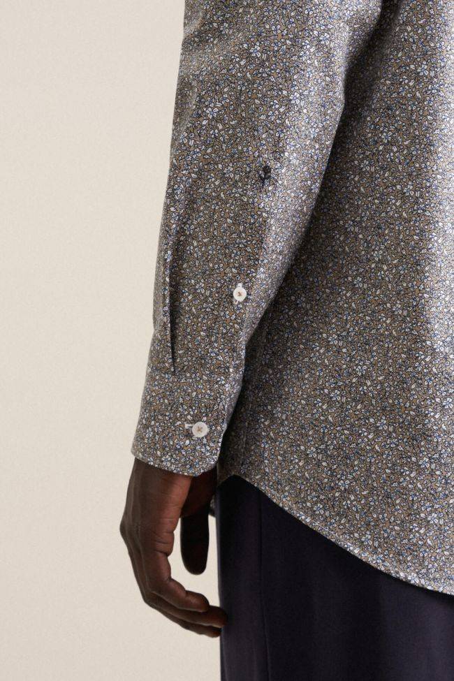 Seidensticker Hemd Herren Seidensticker Regular Bügelfreie Muster Kragen Italienisch Lange Ärmel