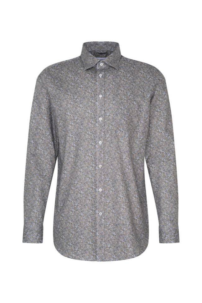 seidensticker Hemd Herren Seidensticker Regular Bügelfreie Muster kragen Italienisch Lange Ärmel