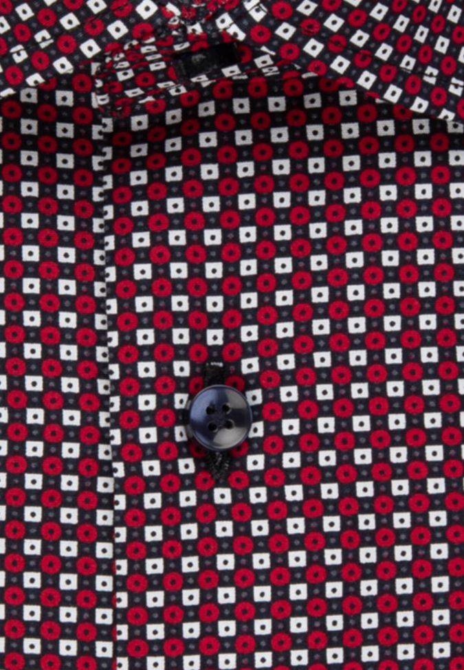 Seidensticker Hemd Herren Seidensticker Regular Bügelfreie Muster Kragen Italienisch Lange Ärmel