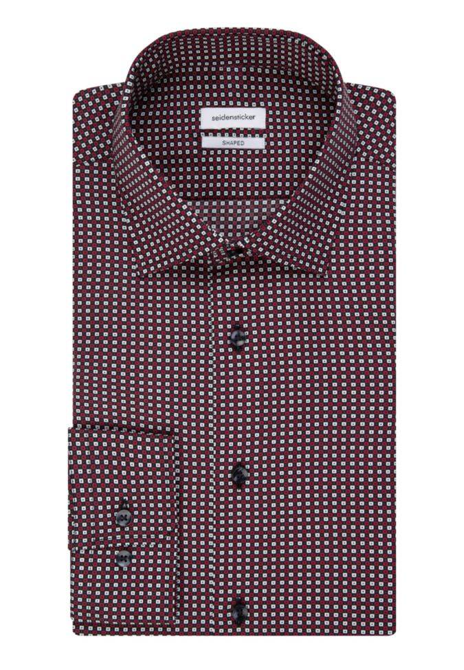 seidensticker Hemd Herren Seidensticker Regular Bügelfreie Muster kragen Italienisch Lange Ärmel