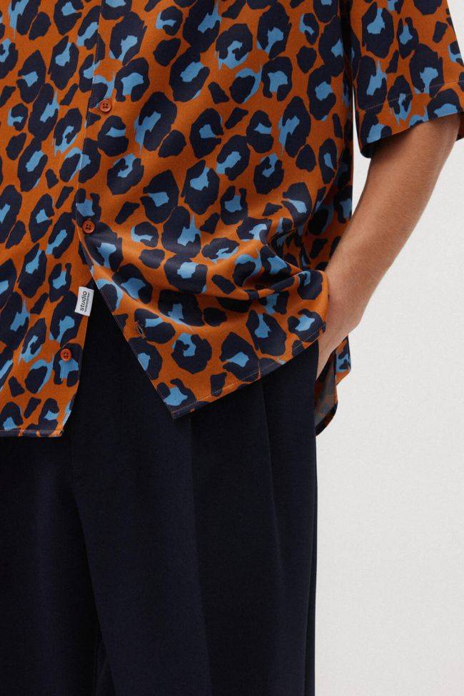 Seidensticker Hemd Herren Seidensticker Regular Bügelfreie Muster Kragen Mandarinkragen Kurze Ärmel