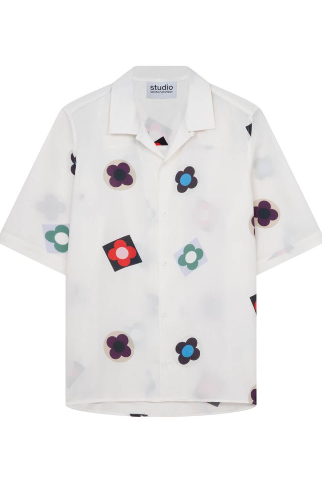 seidensticker Hemd Herren Seidensticker Regular Bügelfreie Muster kragen Mandarinkragen Kurze Ärmel