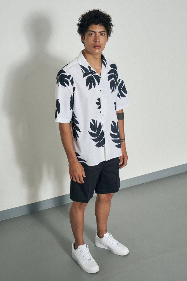 seidensticker Hemd Herren Seidensticker Regular Bügelfreie Muster kragen Mandarinkragen Kurze Ärmel