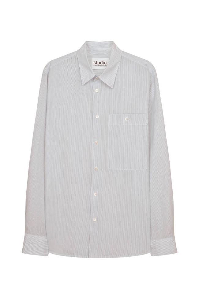 seidensticker Hemd Herren Seidensticker Regular Bügelfreie Streifen kragen Italienisch Lange Ärmel