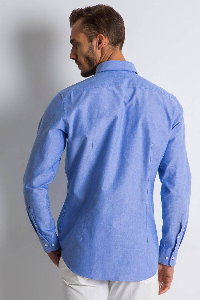 Seidensticker Hemd Herren Seidensticker Regular Einfarbig 100% Baumwolle Kragen Button-Down Lange Ärmel