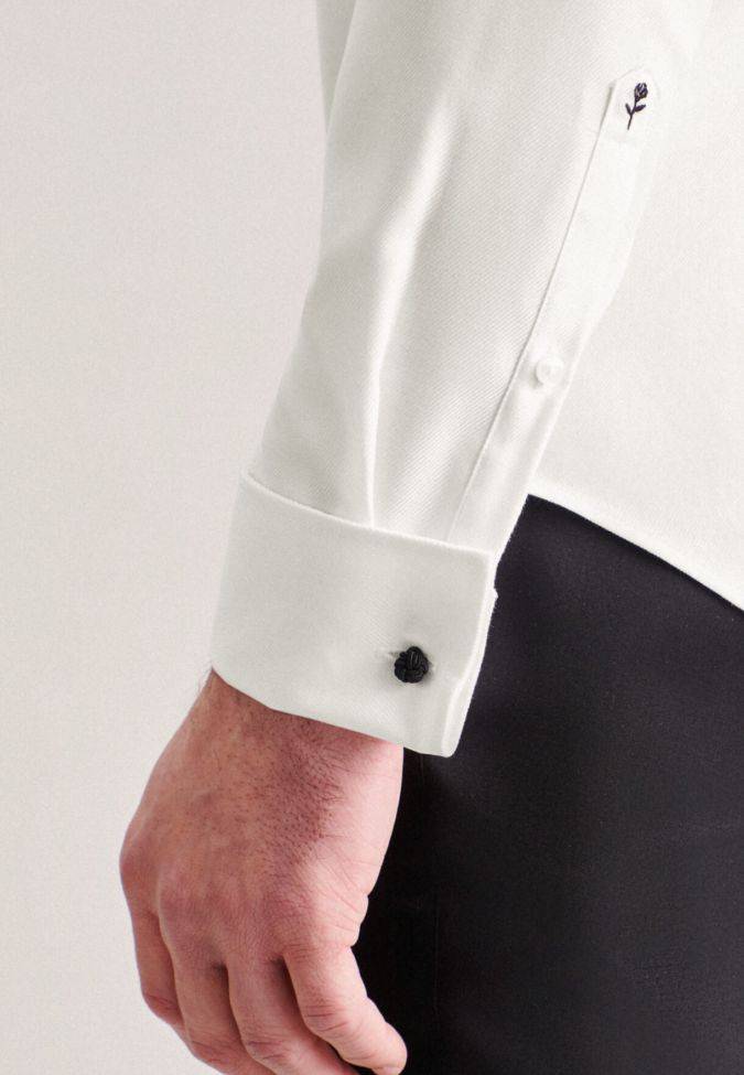 Seidensticker Hemd Herren Seidensticker Regular Einfarbig Kragen Italienisch Lange Ärmel