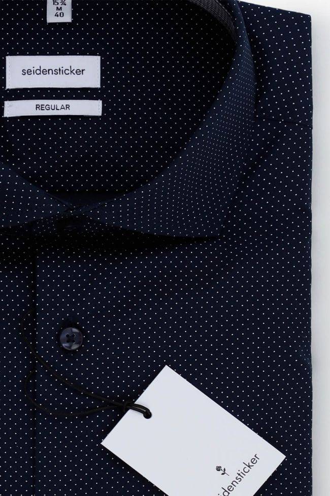 Seidensticker Hemd Herren Seidensticker Regular Halb Unifarben 100% Baumwolle Kragen Französisch Lange Ärmel